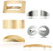 6 Pack Vintage Retro Geometrische Haarspangen für Frauen Mädchen Dekorativ, minimalistisch Hohl Metall Französisch Haarspangen Haarnadeln Frühling Haarspangen Zubehör