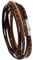 Simaru Armband echtes Leder mit Edelstahl Magnetverschluss, Unisex Lederarmband Made in EU, Wickelarmband für Damen & Herren, hautfreundlich