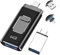 XTVTX Flash Laufwerk USB 3.0,Phone USB Stick,USB Stick 64GB,4 in 1 USB Stick für Phone,USB Flash Drive,64G Speicherstick,Erweiterungsspeicher Fotostick für Micro-USB/Andriod/IOS/Typ C/OTG