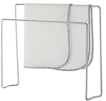 Soporte de paño de Cocina Estante de Almacenamiento de paño de Plato Estante de Secado de Tela Alto y bajo Ahorre Espacio (Color : Silver, Size : One Size)