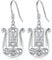 Ohrring Wikinger Damen, Ohrring Wikinger Boot Sterling Silber 925, Keltischer Knoten Ohrringe Silber Hypoallergen für Frauen