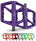 IMPALAPRO - Pedali MTB Flat In Nylon Asse 9/16 Universali Sealed Cuscinetto - Pedali Bici Antiscivolo - Pedali Bici Corsa - Pedali BMX - Pedali Bicicletta - Pedali Flat Mtb (Viola)