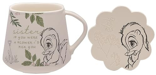 Disney Forest Friends Flower Mug & Coaster Set 'Sister'