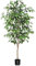 Fopamtri Artificial Ficus Plant 150 cm Large Fake Plants Indoor with Natural Wood Trunk, Fake Potted Ficus Tree for Home Bedroom Office Balcony Garden Decorations (1 Pack)