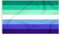 Storm&Lighthouse MLM-Flagge, Gay-LGBTQ-Flaggen, MLM-Pride-Flagge, 152 x 91 cm, mit Metallösen, Pride-Dekorationen, Gay-Mann-Flagge