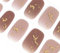 DANNI & TONI Halb ausgehärtete Gel Nagelfolien (Flying Clouds) Erdfarben gelb-braun Gold-Glitzer Glänzend uv Gel Nagelfolie Nagelsticker Nageldesign Nagelfolie Selbstklebend Wraps 28 Aufkleber