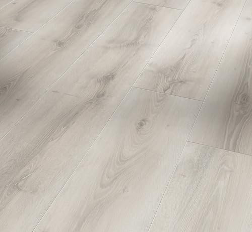 Parador Dekorboden Laminat Basic 600 Eiche Askada weiß gekälkt Naturstruktur Schlossdiele 4-V-Fuge