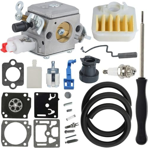 ZAMDOE 503283208 Carburatore per Husqvarna 340 340E 340EPA 345 345E 345EPA 346XP 350 350EPA 351 354EPA 357 359 Motosega Sostituisci per Zama C3-EL18 C3-EL42 503281614 503281 812 Carburatore