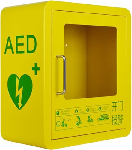 Defibrillator-aufbewahrungsschränke, Wandmontierte Aed-alarmbox Mit Griff, Aed-aufbewahrungsbox, Transparentes Glasfenster Und Design Mit Abgerundeten Ecken, Für öffentliche Bereiche Im Home-Office