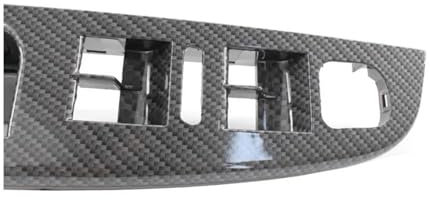 Pour Jetta MK5 Pour Golf 5 2005-2009 Poignée Latérale En Fiber De Carbone Porte Fenêtre Interrupteur Panneau De Commande Capots De Bordure Cadre Poignée de Porte Intérieure
