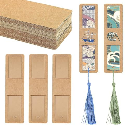 Veenewy 100 Stück Lesezeichenhalter Aus Harz, Lesezeichenhüllen, Lesezeichenhalter mit Durchsichtigen DIY-Acryl-Lesezeichen, Bunter Lesezeichen-Anhänger für Heimwerker