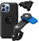 Quad Lock Motorcycle Handlebar Phone Mount Kit with Vibration Dampener and iPhone 13 Pro Max MAG Case