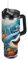 Wzzzsun Cartoon Music Sugar Sharks Fish Isotherme Bouteille d'eau avec Paille, Gourde Sport en Acier Inoxydable Gourdes sans BPA pour Enfant Garçon Fille École Bureau