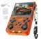 R36XX Console di gioco portatile retrò 64G,15000 + giochi,12 emulatori,3000mAh,Console per videogiochi palmare con schermo IPS OCA HD da 3,5,sistema Linux open source,Doppio Joystick 3D (Orange)