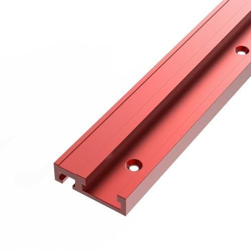 800mm 1000mm 1220mm Type 45 Aluminium Woodworking T Track T-Tracks Slot Chute Standard Miter Stop for Workbench(45HC-Red-A,800mm x 3pcs)
