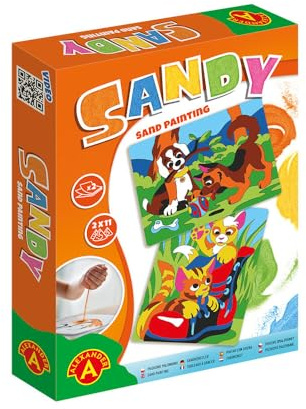 Sandy – Colourful Sand – Dogs and Cats Theme – 6 Stickers – Manual Activity from 5 Years