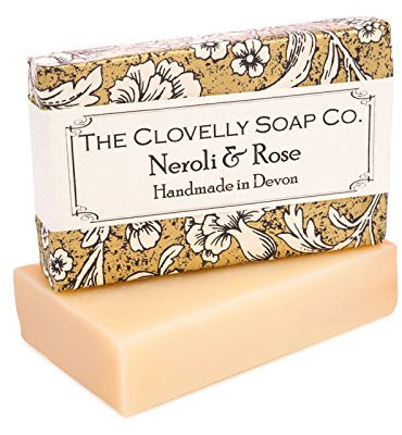 Clovelly Soap Co Natural Handmade Neroli & Rose Soap Bar for all Skin Types 100g
