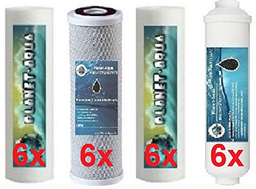 Osmose Ersatzfilter Set 3 Jahre Filterkartuschen Patronen Filter für 5 Stufen Osmoseanlage Umkehrosmose u Wasserfilter Systeme mit 10 Zoll Vorfilter Gehäuse Membrangehäuse u Aktivkohle Nachfilter