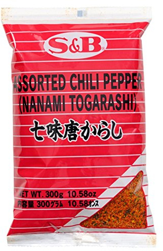 Shichimi Nanami Togarashi Chile en polvo con siete especias afiladas, 300 g de Japón
