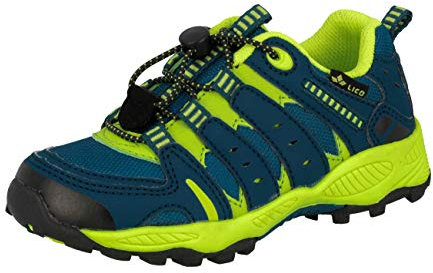 Lico Fremont, Mixte enfant Trekking- & Bottes de marche, Bleu (Petrol/Lemon), 27 EU