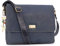 Catwalk Collection Handbags - Leder Laptoptasche 14 15 Zoll - Umhängetasche Messenger Bag Groß - Arbeitstasche für Notizbuch A4 - SABINE - Blau