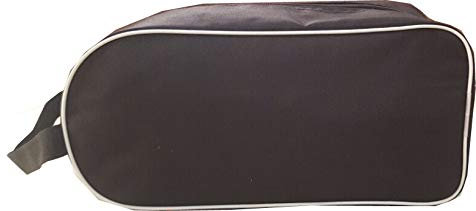 BOOT BAG FOOTBALL RUGBY TOILETRY SPORTS SCHOOL TRAVEL SHOE BAG (Black)