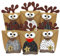 Papierdrachen DIY Adventskalender 2024 zum Befüllen - Rentiere mit schwarz-weißen Bäuchen zum selber Basteln - 24 Tüten zum individuellen Gestalten und zum selber Füllen - Weihnachten für Kinder