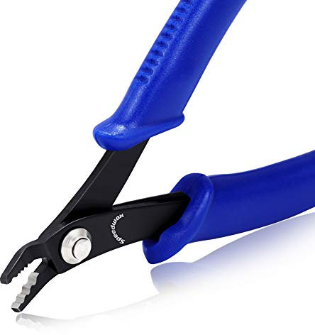 SPEEDWOX Perlen-Crimpzange für Schmuckherstellung 12,7 cm Standard-Präzisions-feine Zange gebogener Kopf zum Crimpen von Perlen runde Perlen-Enden vielseitig einsetzbar