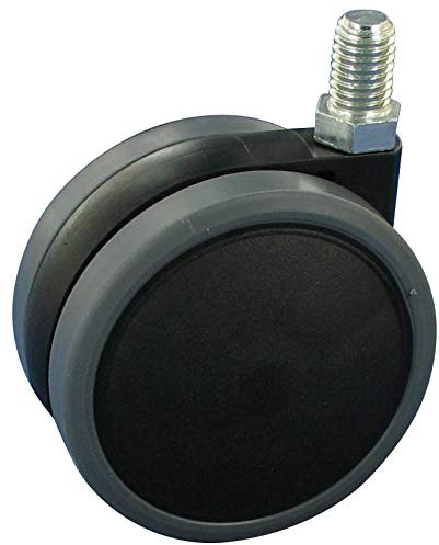 Möbelrolle Designrolle weiches Rad Ø2x 63x8 Stift M8x15