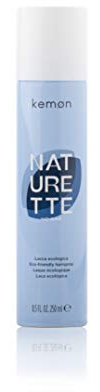 Kemon Naturette No Gas, umweltfreundliches Haarspray, formend, starker Halt ohne Rückstände - 250 ml