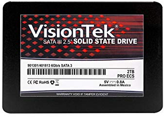 VisionTek PRO ECS 7mm 2.5 Inch SATA III SSD - 2TB - Desktops, Laptops, Mac Systems