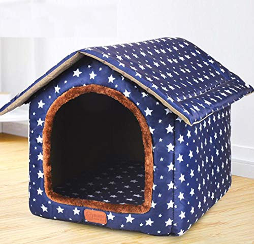 DUCHEN Hundehöhle Katzenhöhle Cosy Hundehütte, Waschbar Hundebett for Kleiner mittlerer und Groß Hunde, Warm Weichem Hundekissen