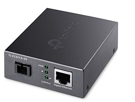 10/100/1000 Mbps RJ45 to 1000 Mbps Single-Mode SC WDM Bi-Directional Fiber Converter