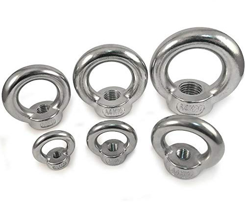 A4 316 Marine Grade Stainless Steel Lifting Eye Female Nut M6 M8 M10 M12 M16 M20 (M12)