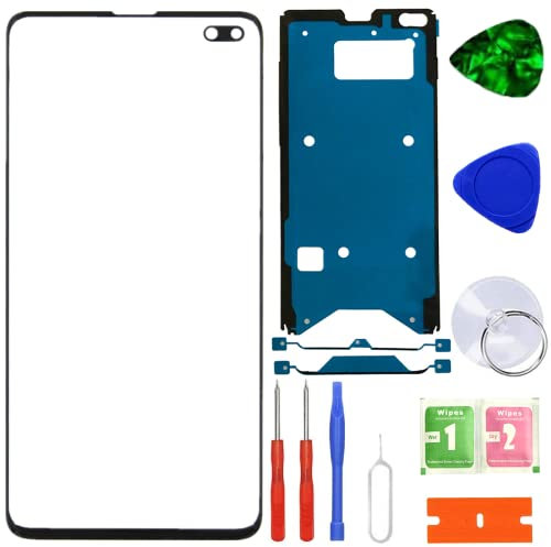 XFU Front Glas Display Ersatz Reparatur Set kompatibel für Samsung Galaxy S10 Plus G975 LCD Displayglas Touch Screen Front Glas