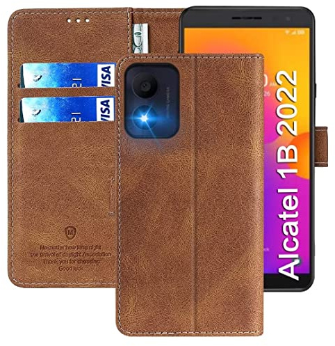 FMPCUON Handyhülle für Nokia XR20,Nokia XR20 Hülle [Flip Wallet Case][TPU Bumper Schutzhülle][Leder Folio Tasche] Etui Stand Klapphülle für Nokia XR20,Braun
