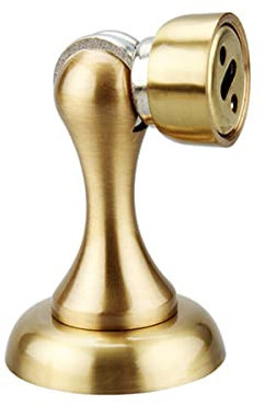 FREEDL Antikes Messing Türstopper Magnetisch Vintage Türfeststeller Wandmontage Magnetischer Türstopper mit Schrauben, Türstopper Boden für Schlafzimmer Küche Badezimmer,Gold