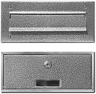 Cassetta postale da incasso in acciaio inox (argento antico)