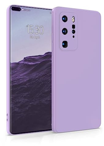 MyGadget Hülle für Huawei P40 Pro - robuste Silikon Schutzhülle TPU Case Slim Silikonhülle - Back Cover Kratzfest Handyhülle - Matt Lila