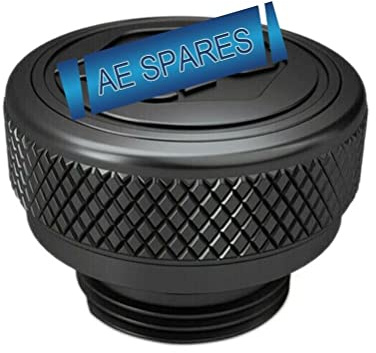 AEspares Machined Oil Filler Cap Black Compatible With Royal Enfield Hunter 350cc Interceptor 650 GT Continental 650 Himalayan 411 Meteor 350