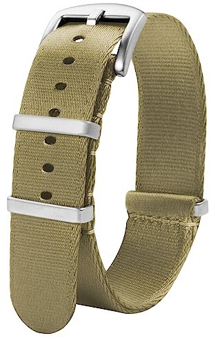 TStrap Nato Uhrenarmband 22mm Nylon - Khaki Armband Uhren für Herren Damen Ersatz - Weich Schnellwechsel Uhrband Ersatzarmband Uhr - 18mm 20mm 22mm 24mm