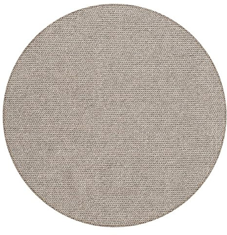 the carpet Premium Wool Handweb-Teppich, Naturfaser Wollteppich, Eleganz im skandinavischen Flachgewebe-Stil, Beige, 200 cm Rund