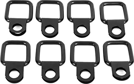 Aramox Zurranker, 8 Stück D-Ring-Anker Schnellentfernungsbefestigung Zurrgurte Passend für JK YJ TJ JKU Sports/Sahara/for Freedom/Rubicon X Unlimited 95-17