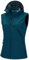 33,000ft Damen Softshell Westen mit Abnehmbare Kapuze Fleece Gefütterte Ärmellose Jacke Wasserdichte Winddichte Sportwesten Vest mit 5 Taschen für Reiten Laufen Wandern Keramik Blau M