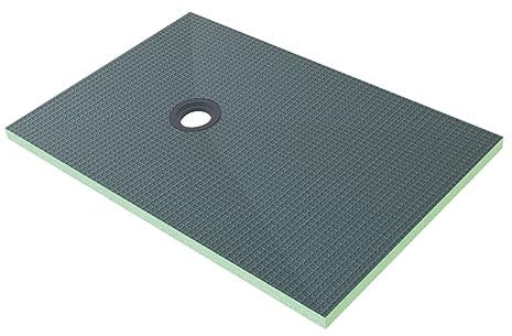 Piatto Doccia Pronto da Piastrellare in Estruso Rigida Polistirene Tagliabile Isolamento per Bagno Dimensione 80x120 cm spessore di 4 cm