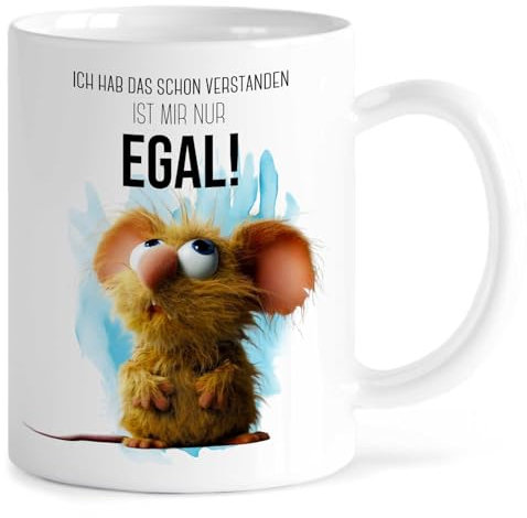 MeLifestyle Kaffeetasse Tasse Becher Motiv Ich hab das schon verstanden Ist mir nur Egal | Keramik 330ml | Geschenk, Freund, Freundin, Kollege, Kollegin, Bürotasse