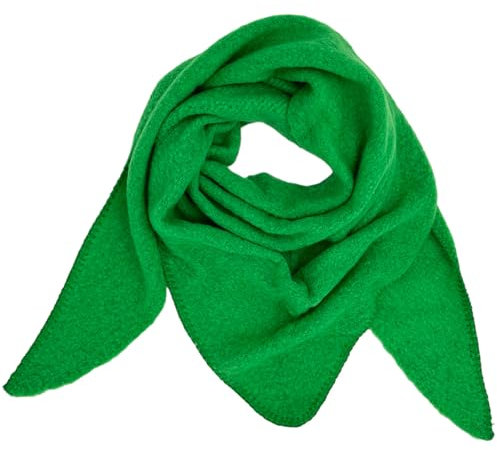 Ziona Damenschal leicht Winter Herbst Dreiecksschal weich XXL Winterschal 202 x 82cm (Giftgrün)