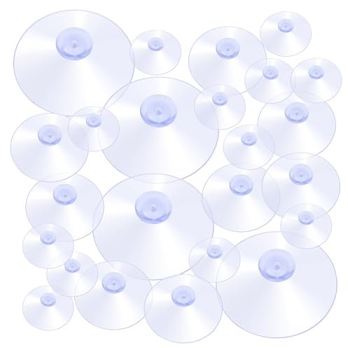 84 Piezas Ventosas de 20mm/30mm/45mm,Ventosas de Plástico Transparente Ventosas para Cristal Ventosas Sin Ganchos para Baño Armario Ventana