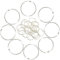 Hocansen 20 Stück Ringe für Blätter 45 mm Ringbindung Ringe Duschvorhang Metall Buch Ring Schlüsselanhänger Leaf Binder Ringe für Schlüssel Scrapbooking Dokumente (45 mm/YH)