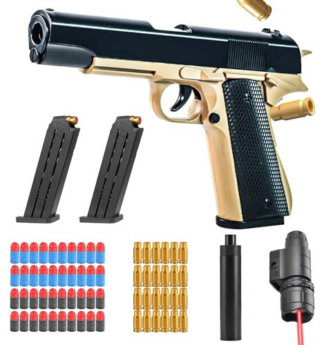 Spielzeug Pistole,Spielzeug-Schaumstoff-Blaster,Blaster Toy Gun,Schaumstoff-Blaster Toy Gun,Soft Foam Bullet Blaster Toy,Sicherheitstraining oder Spiel,für 14+
